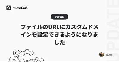 ファイルのURLにカスタムドメインを設定できるようになりました